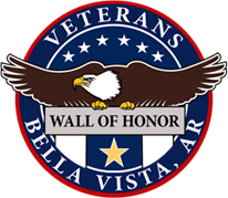 This is a picture of the seal of the Veterans Wall of Honor in Bella Vista, AR.
